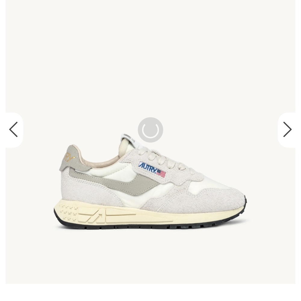 Men’s REELWIND LOW SNEAKERS IN NYLON AND SUEDE COLOR WHITE